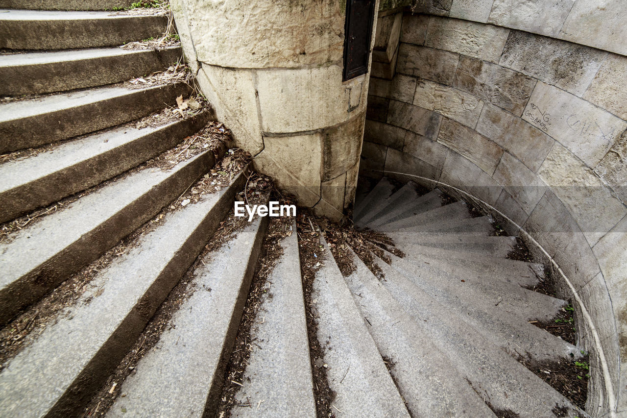 Old spiral stairs