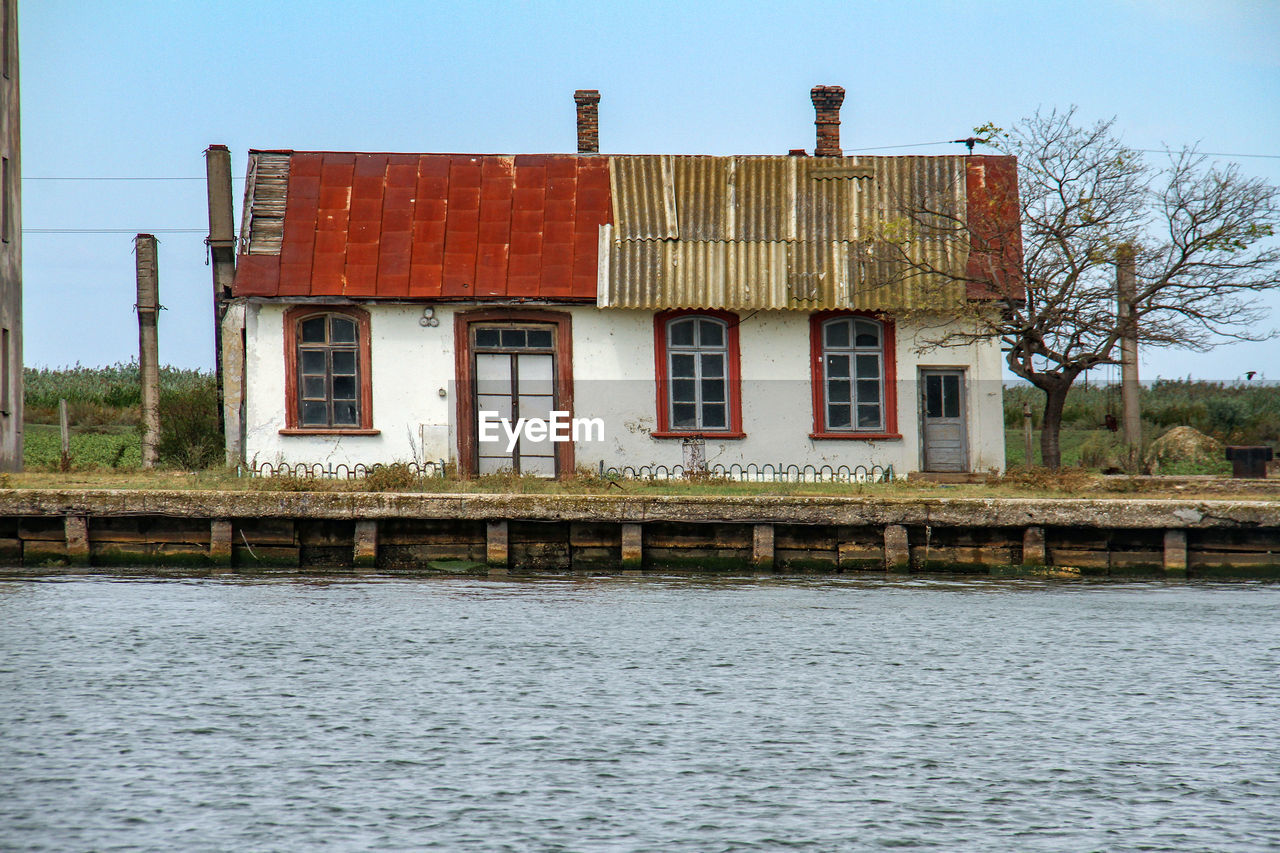 House against clear sky