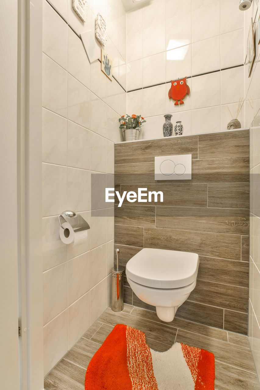 interior of bathroom at home