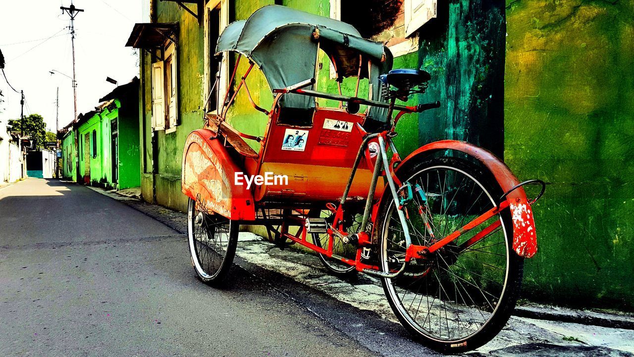 BICYCLES ON ROAD