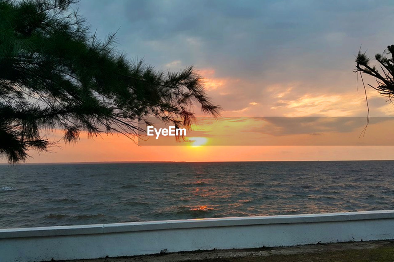 SUNSET OVER SEA