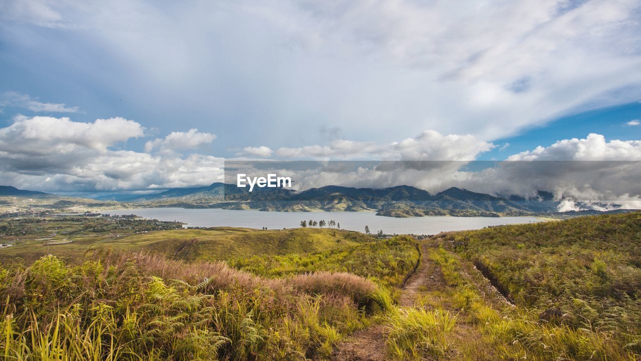 Panoramic view of landscape against sky