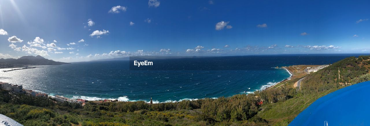 Panoramic shot of sea against sky