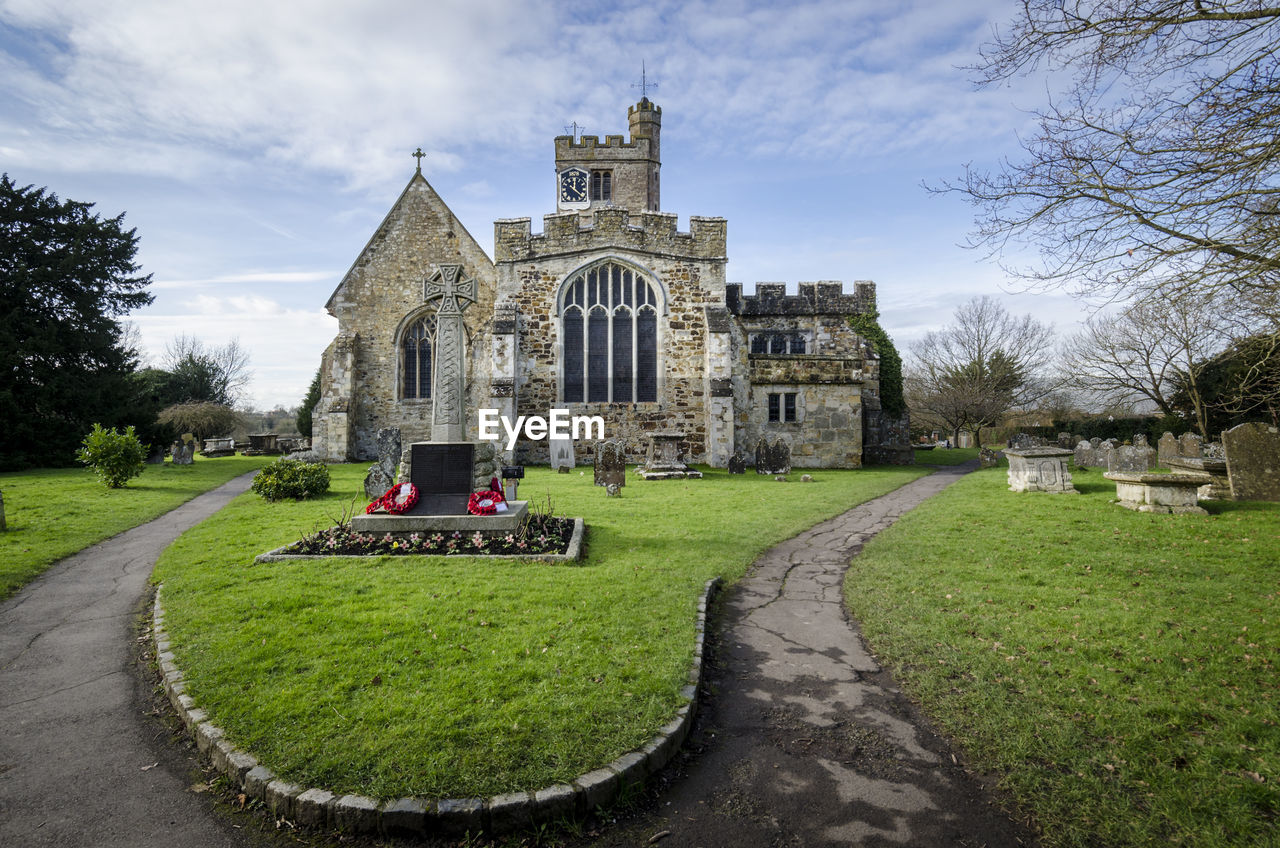 All saints church at biddenden, kent uk.