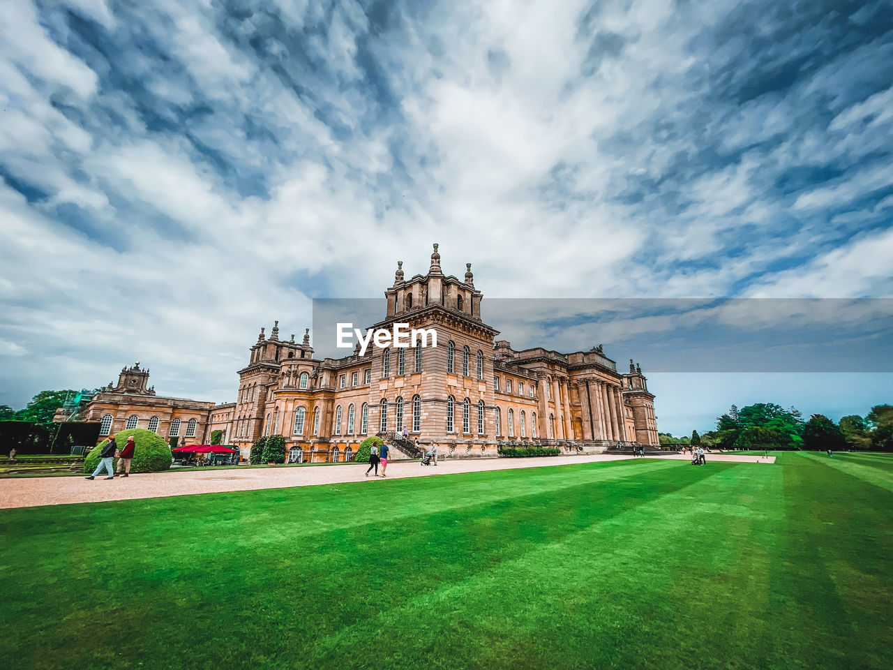 View of historical building against cloudy sky