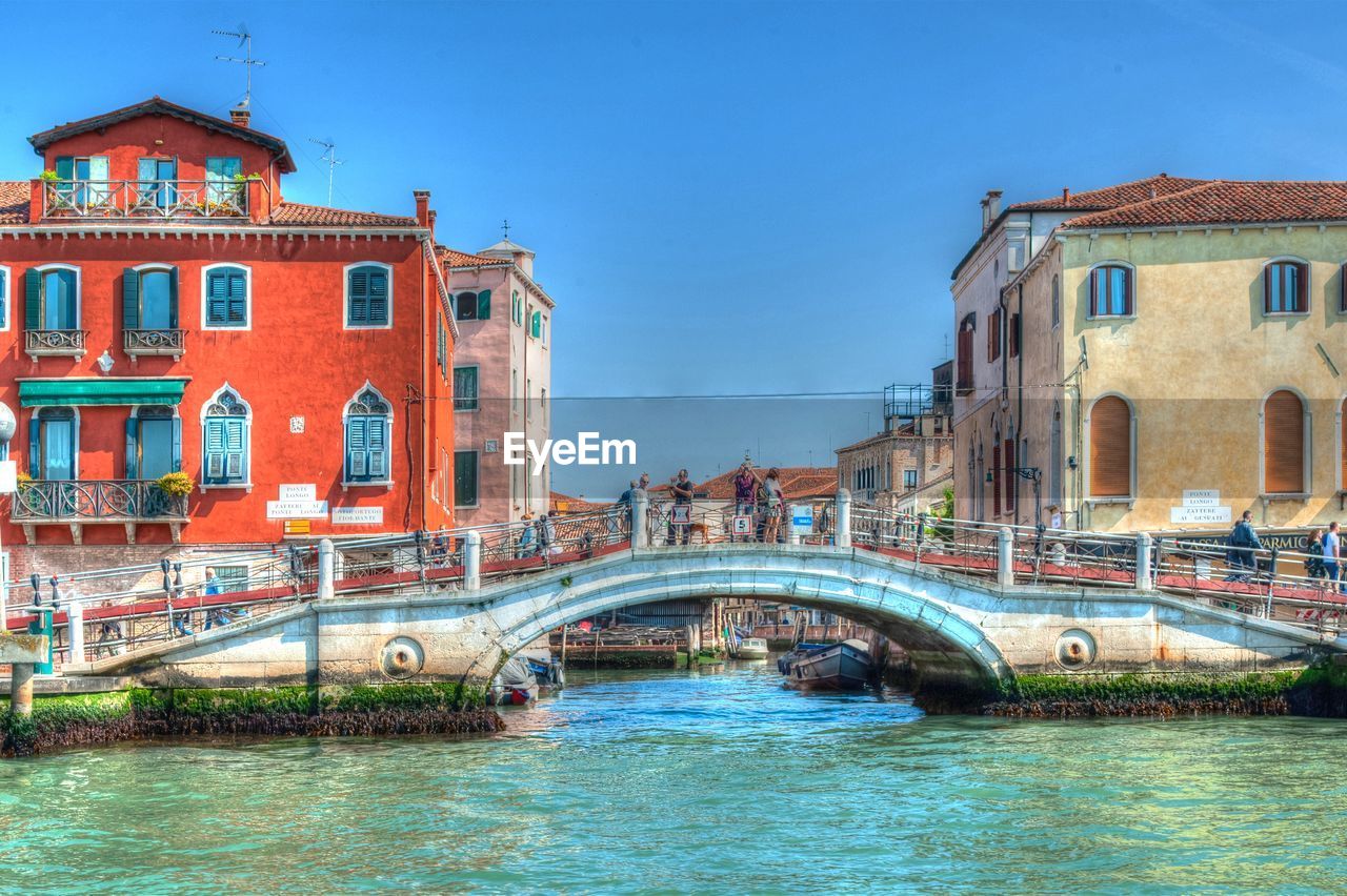 BRIDGE OVER RIVER IN CITY