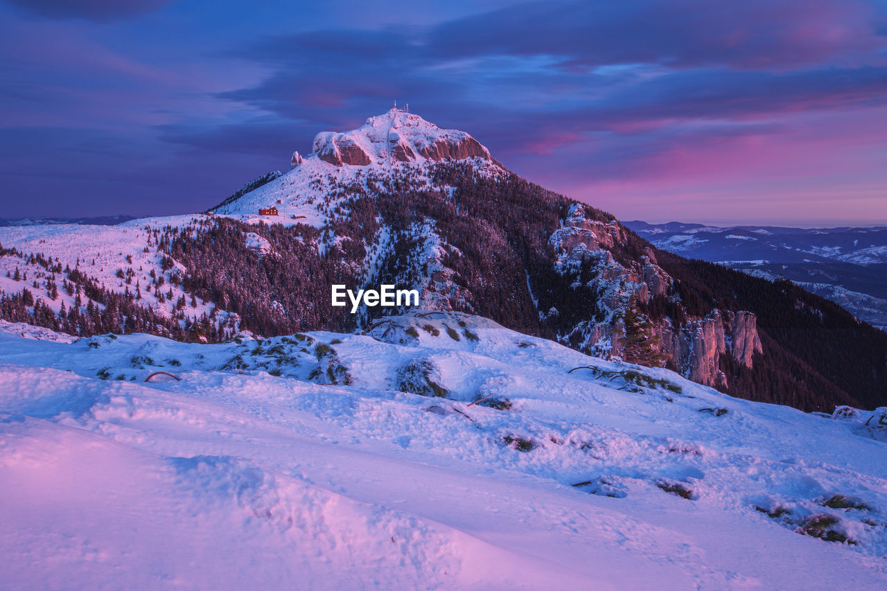 Winter landscapes from carpathian mountains