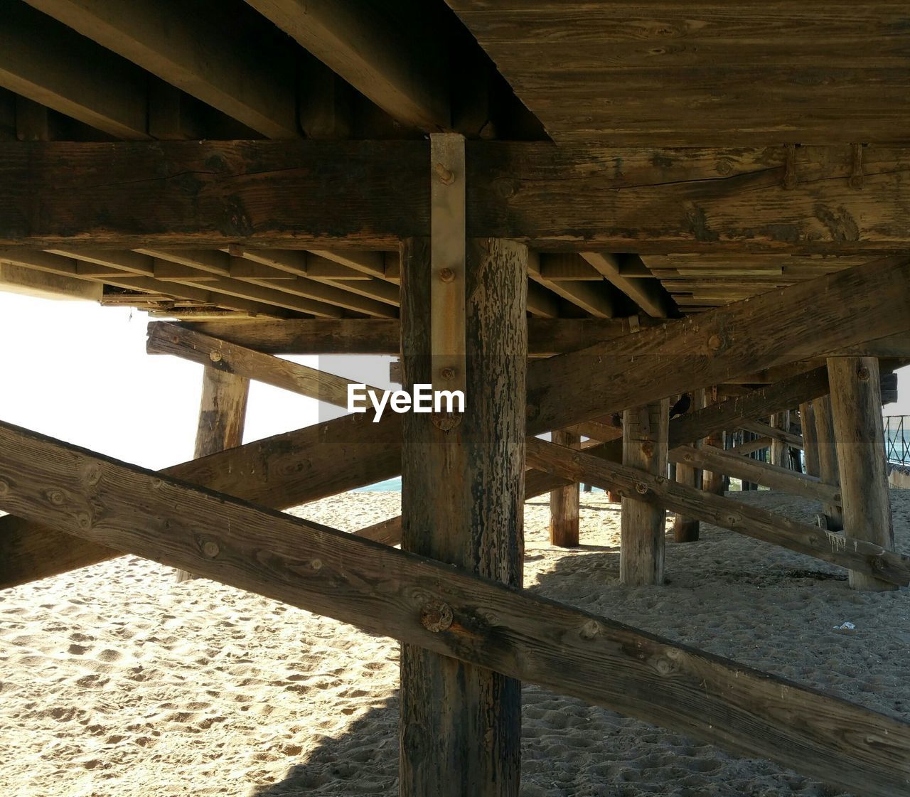 Low angle view of wooden structure