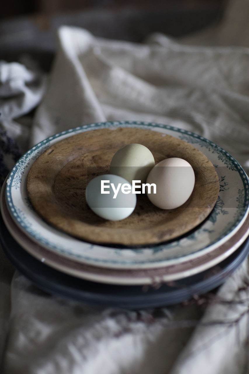 Eggs on plate