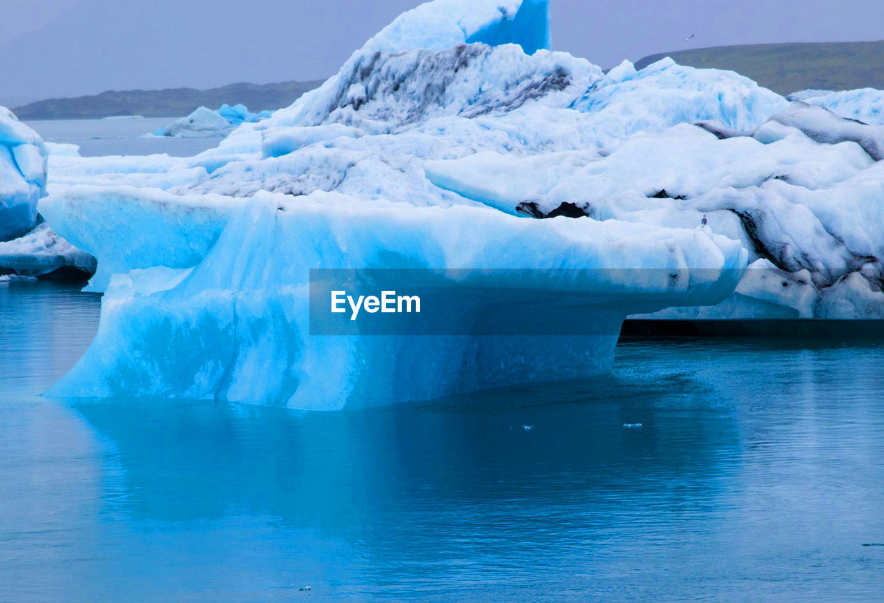 SCENIC VIEW OF FROZEN SEA