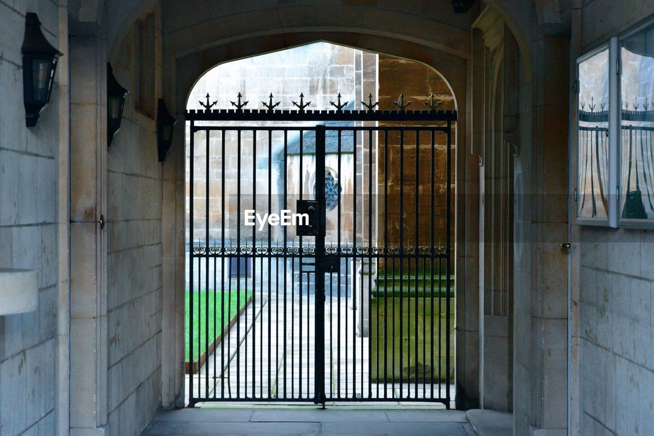 Entrance of historic building