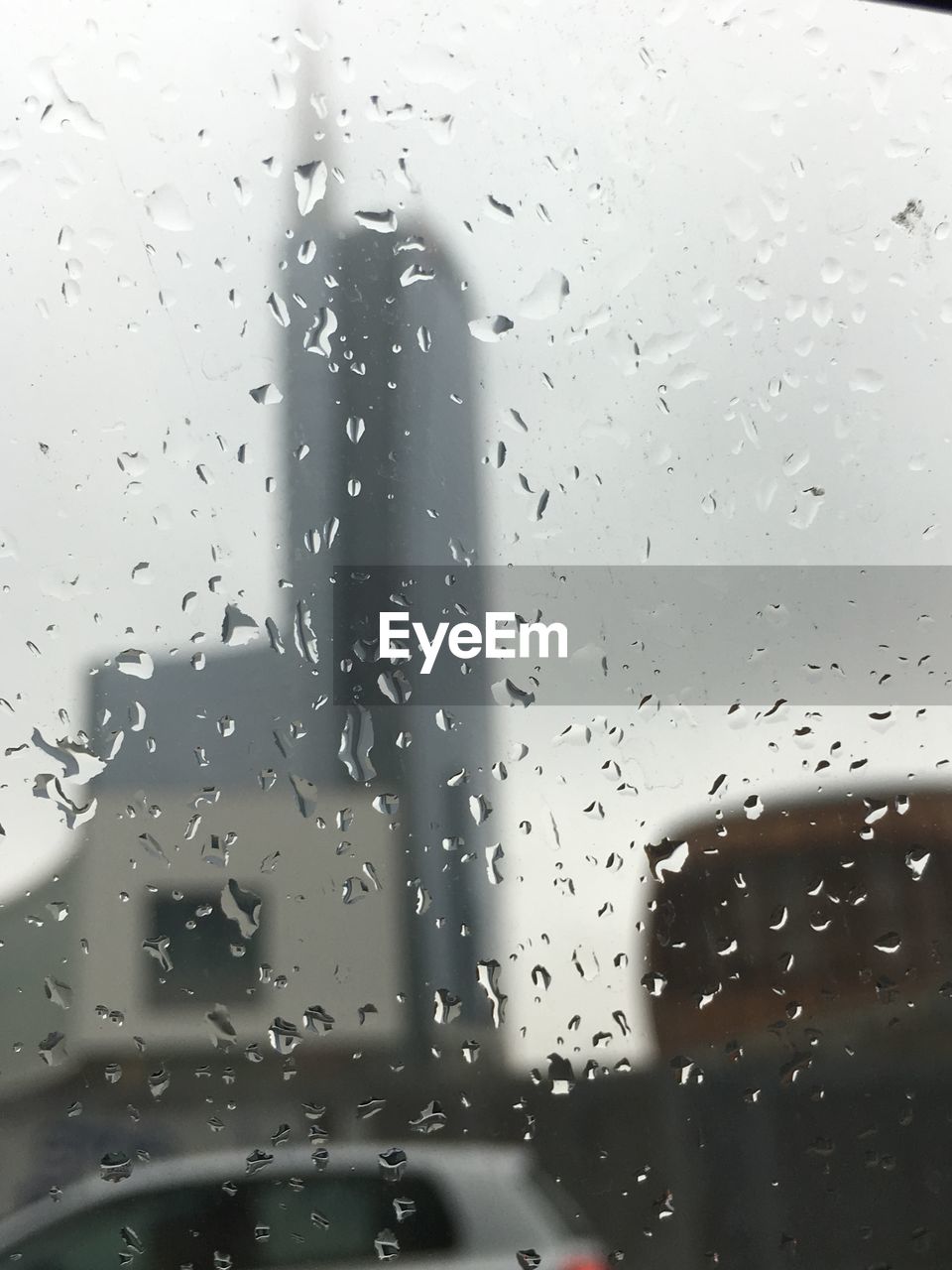 RAIN DROPS ON GLASS