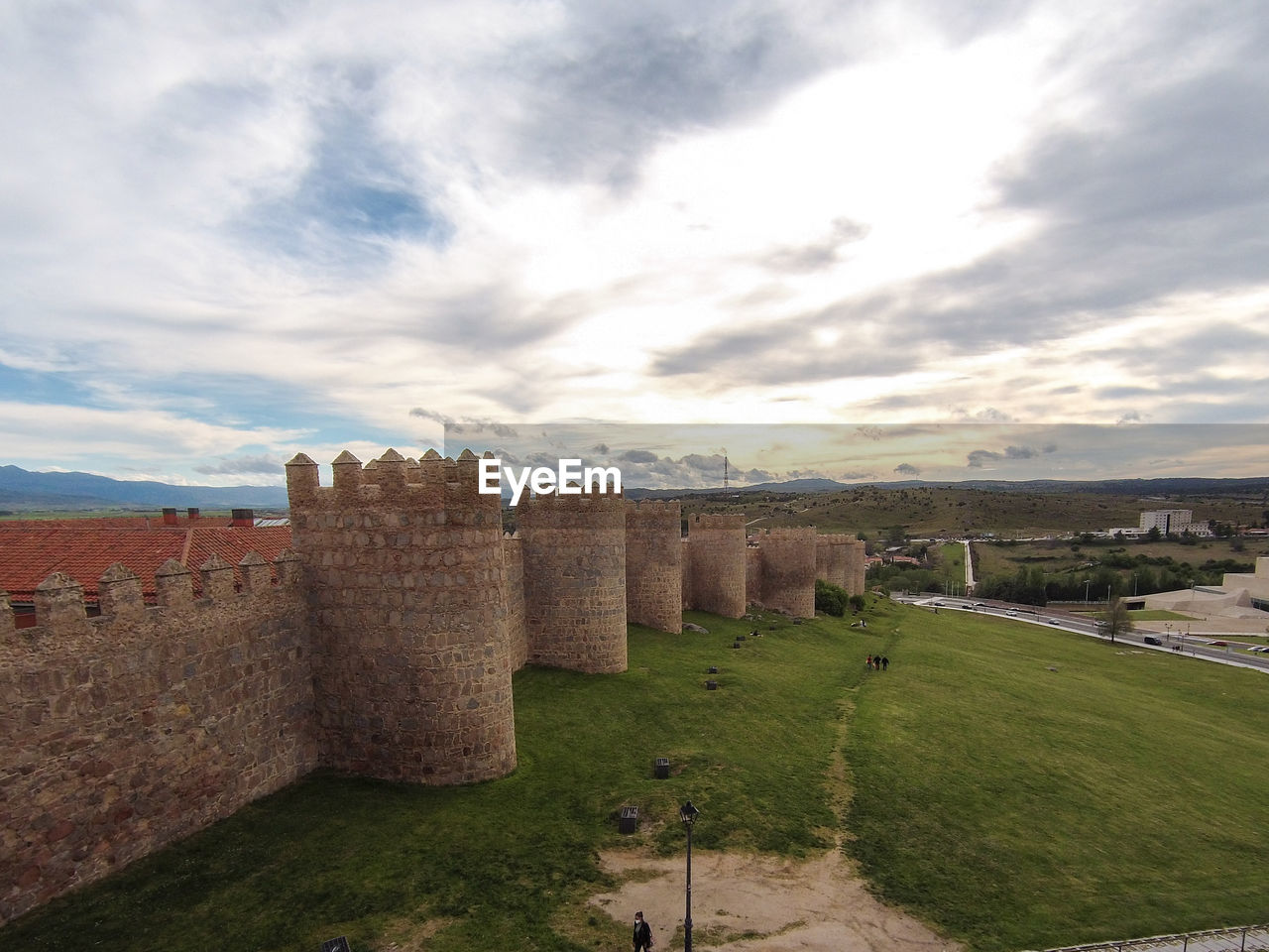 architecture, history, the past, sky, cloud, built structure, fort, fortification, travel destinations, nature, ancient, ruins, castle, travel, wall, building exterior, building, landscape, rural area, fortified wall, tourism, no people, land, grass, environment, hill, outdoors, old ruin, plant, old, city, day, scenics - nature, surrounding wall