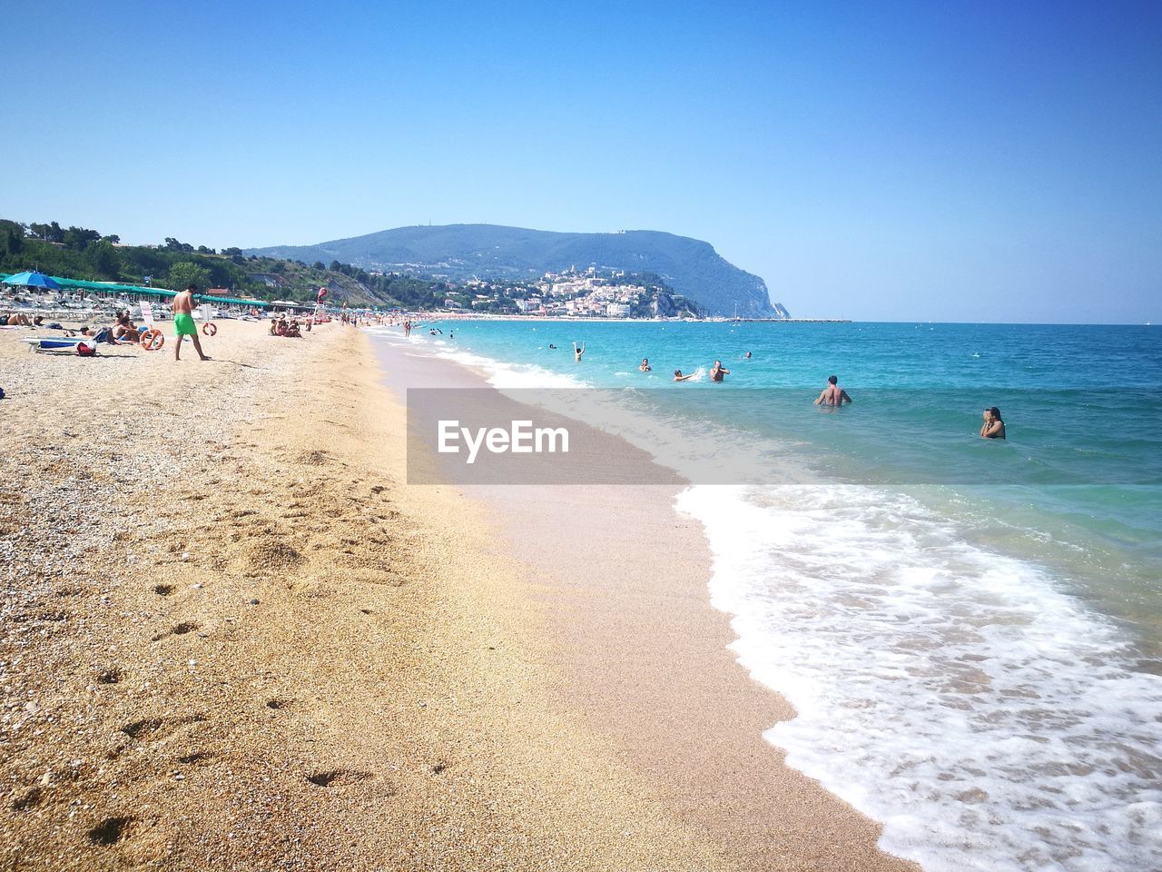 SCENIC VIEW OF BEACH AGAINST CLEAR SKY