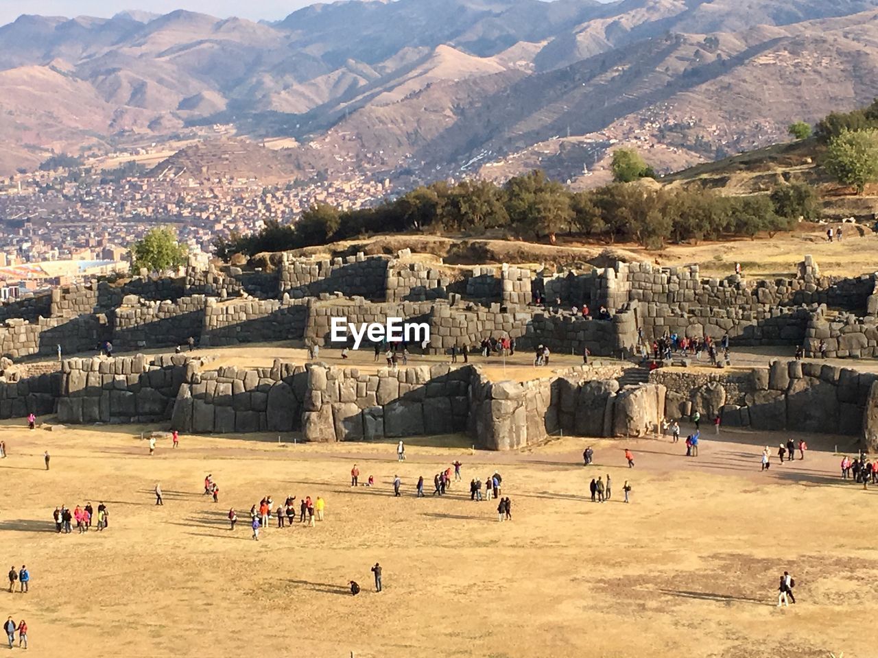 VIEW OF PEOPLE ON MOUNTAIN