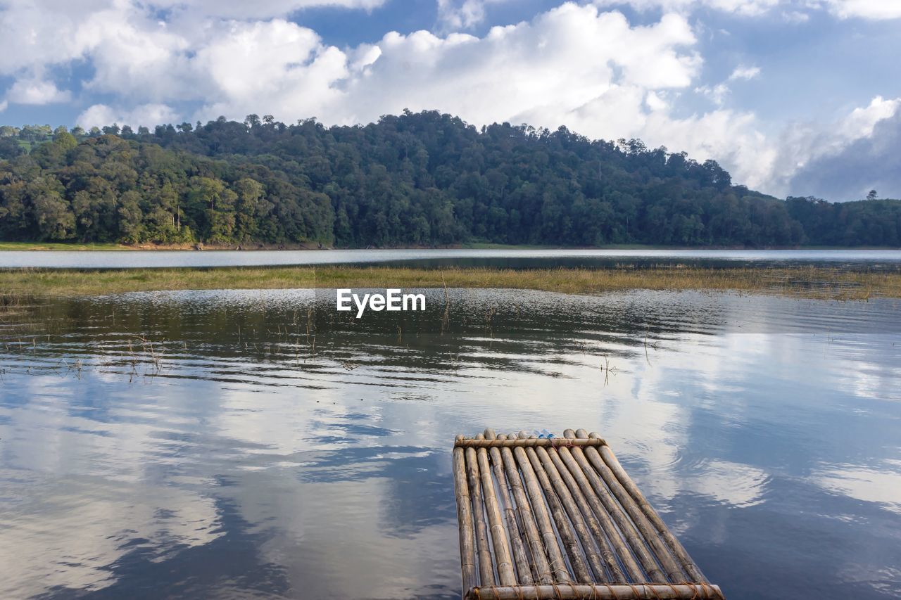 VIEW OF LAKE AGAINST SKY