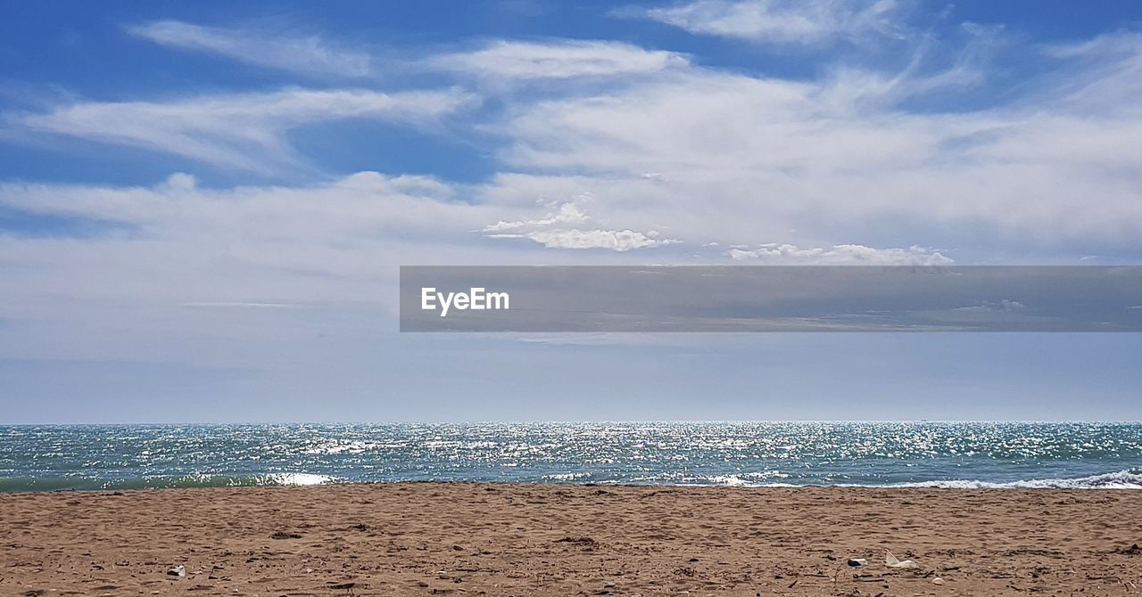 SCENIC VIEW OF BEACH AND SEA AGAINST SKY