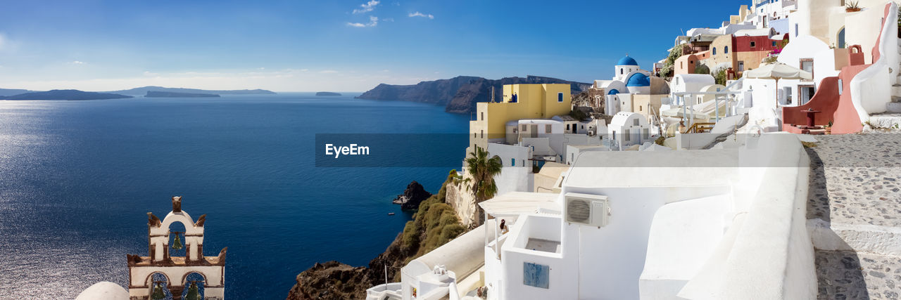 Panoramic view of buildings against sky