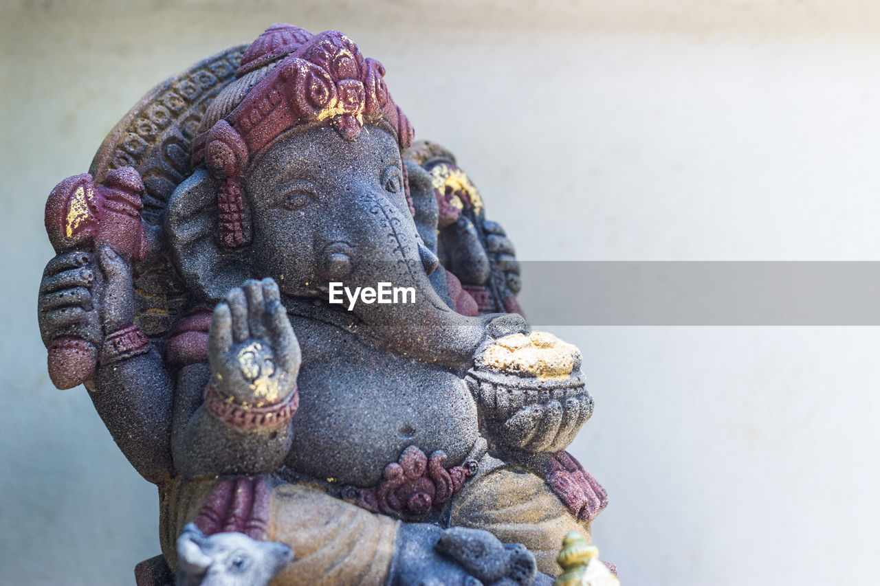 Close-up of ganesha sculpture