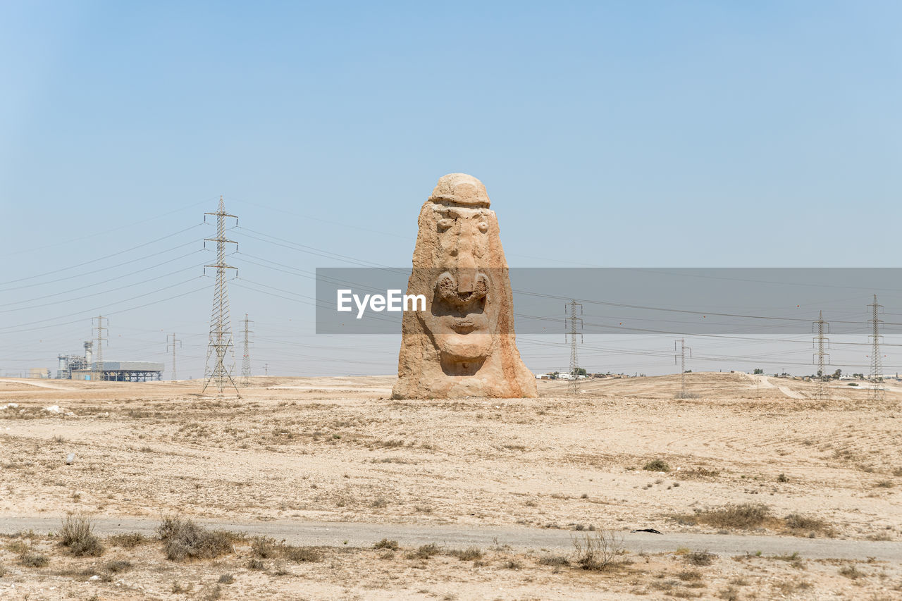 BUILT STRUCTURE ON LAND AGAINST CLEAR BLUE SKY