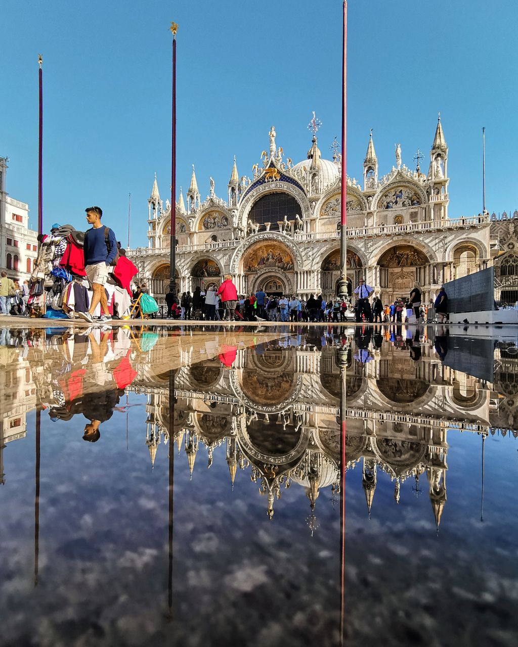 REFLECTION OF BUILDINGS ON WATER