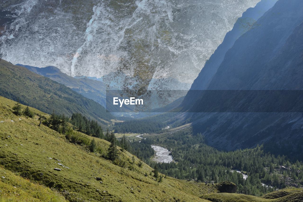 Scenic view of mountains