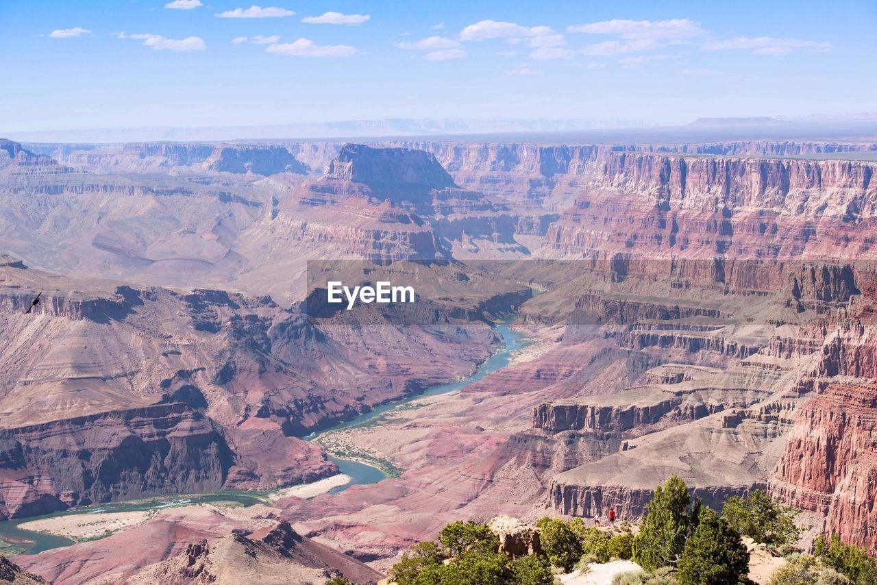 Aerial view of landscape against sky