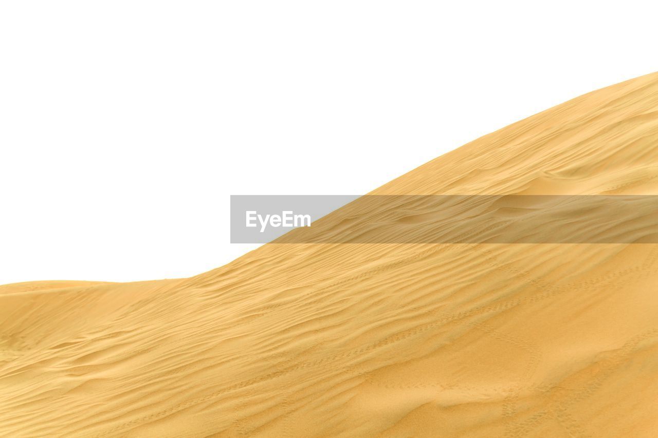 Sand dunes in desert