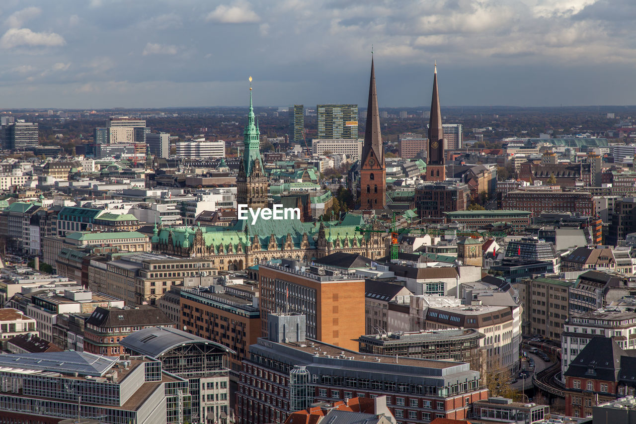 Aerial view of cityscape