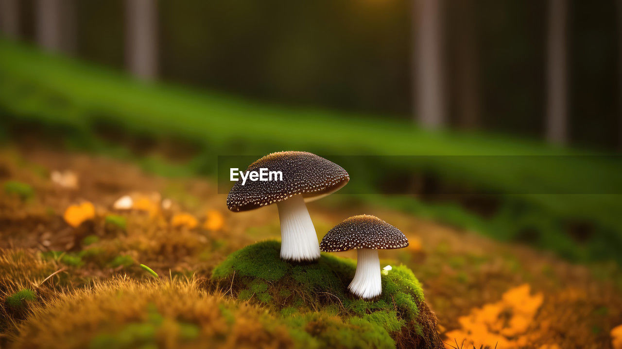 mushroom, fungus, vegetable, plant, food, growth, nature, macro photography, autumn, yellow, land, green, grass, toadstool, forest, close-up, no people, beauty in nature, selective focus, edible mushroom, food and drink, tree, focus on foreground, woodland, soil, outdoors, freshness, fragility, moss, leaf, fly agaric mushroom, surface level, day, field