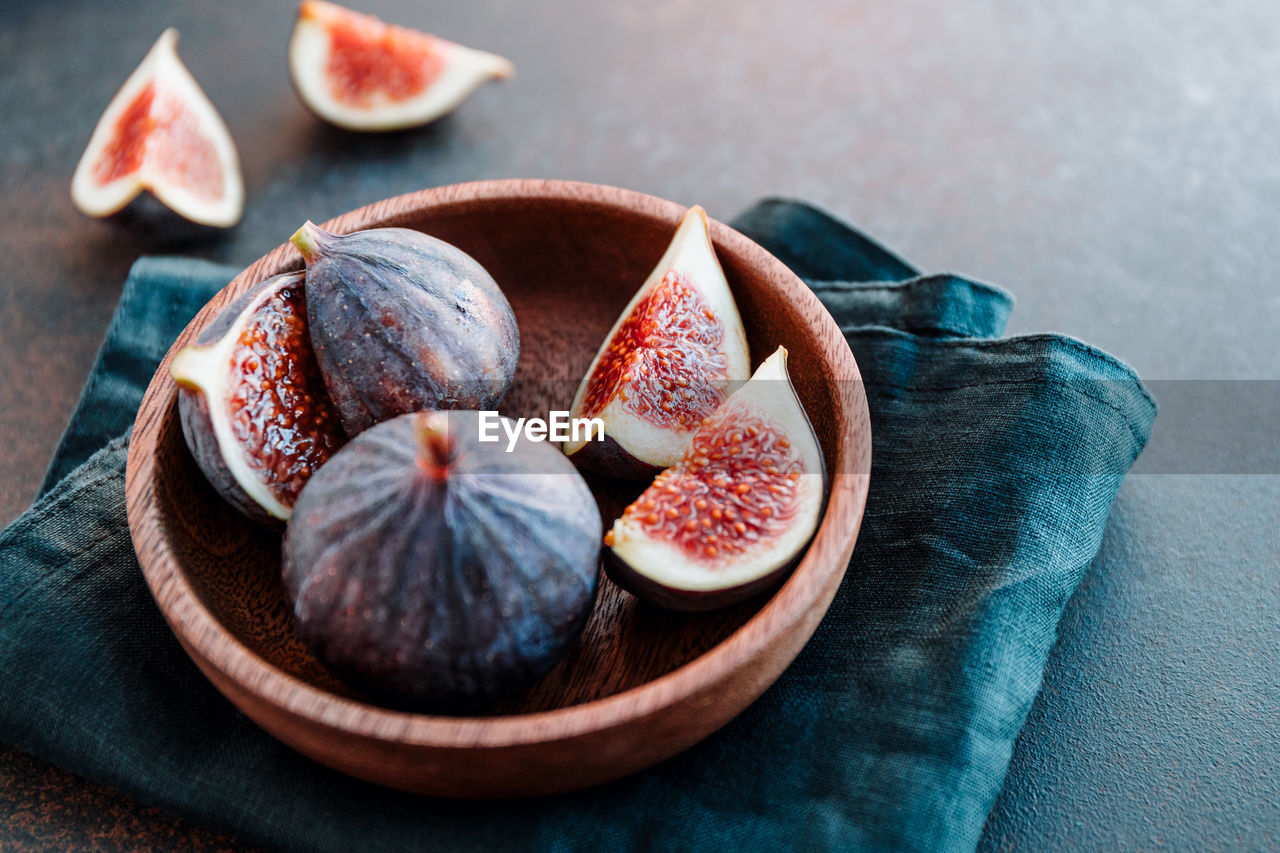 Close-up of fruits on table