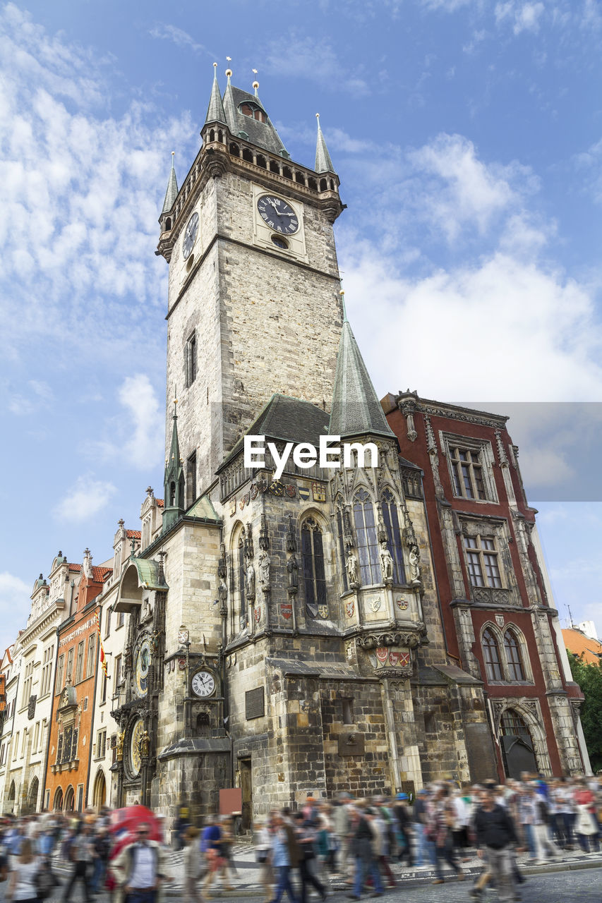 Low angle view of historic building against sky