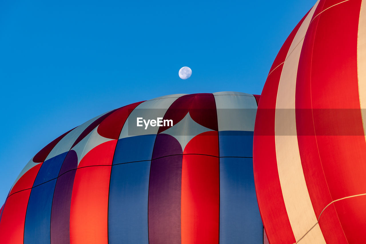 Hot air balloons in summer