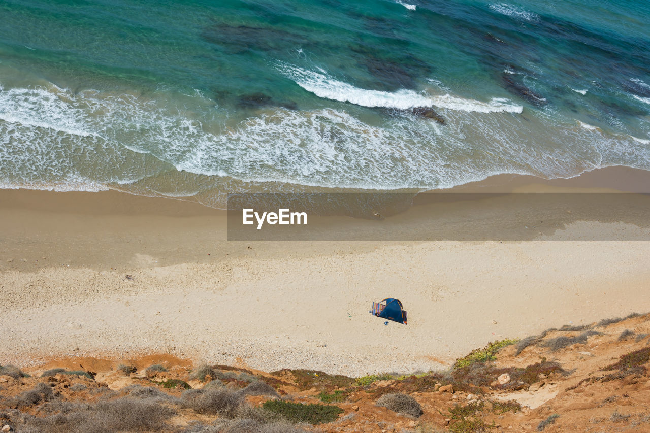 Scenic view of beach and sea