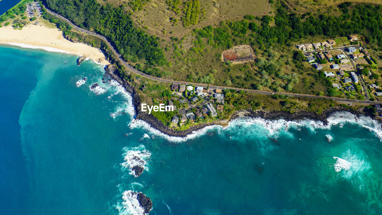 High angle view of hawaii