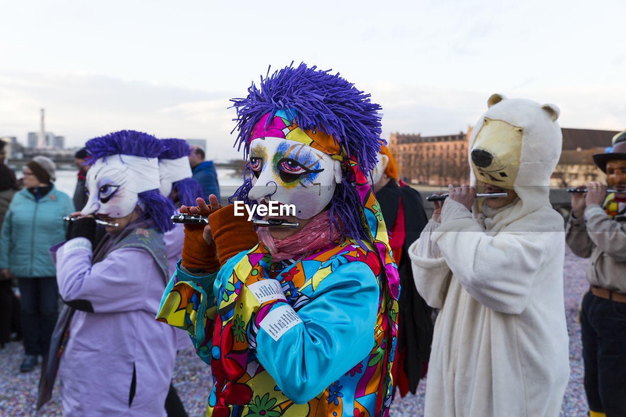 People performing at carnival