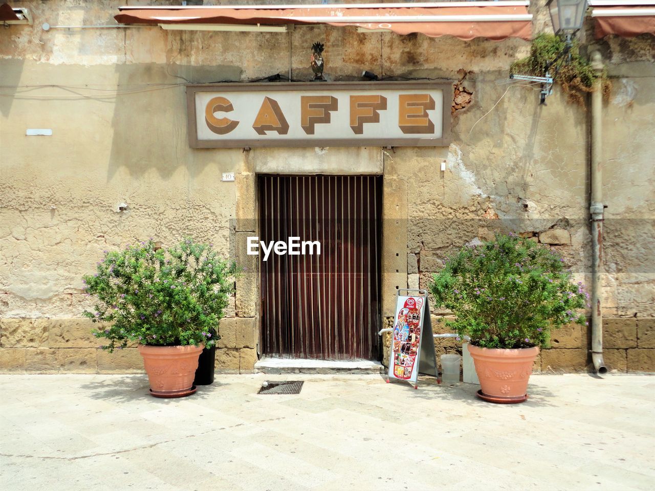 Entrance of a cafe