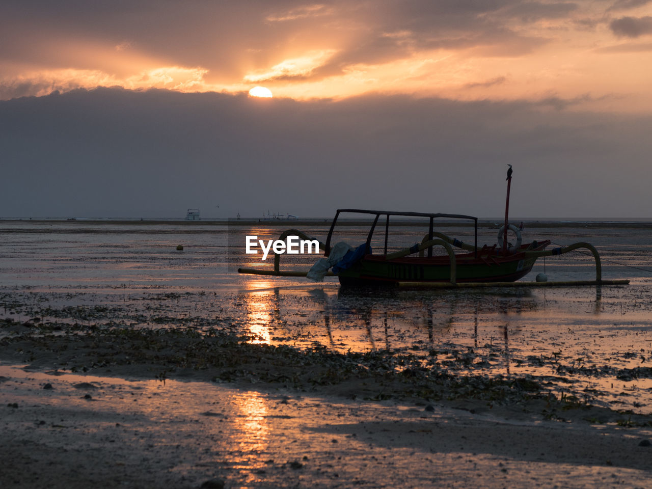 SCENIC VIEW OF SEA DURING SUNSET