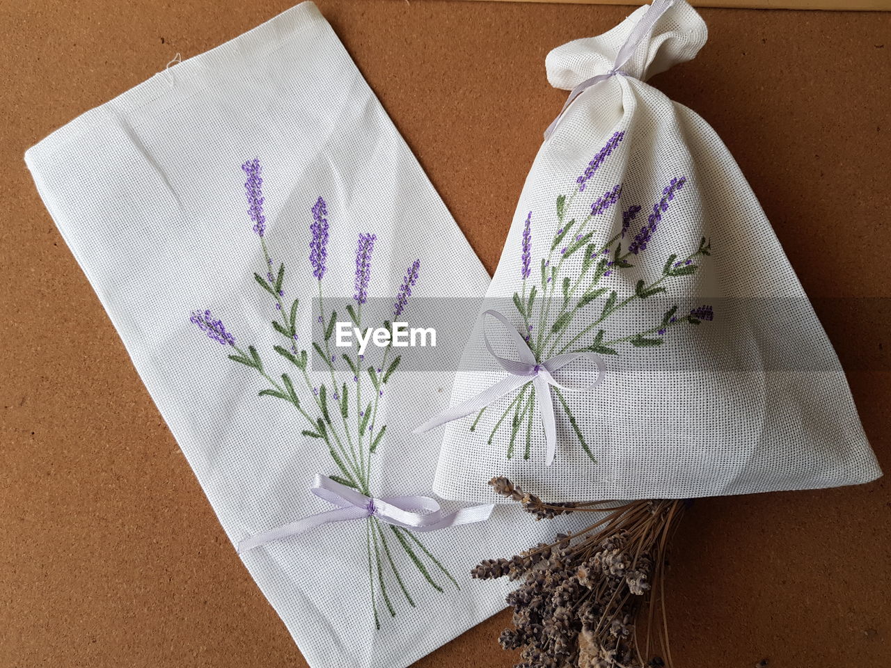 Lavender held bag