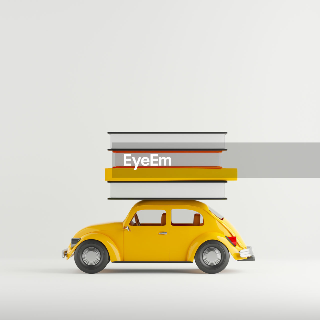 close-up of toy car on white background