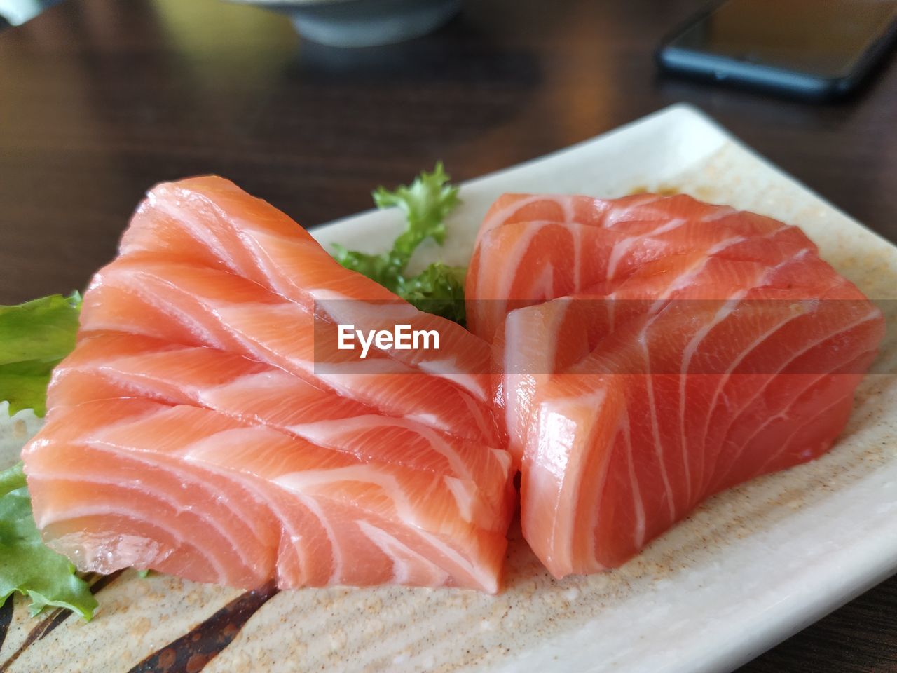 Close-up of fish on tray