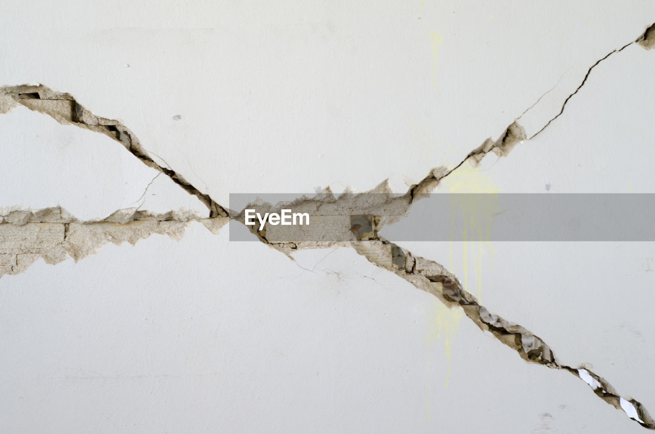 Full frame shot of cracked wall