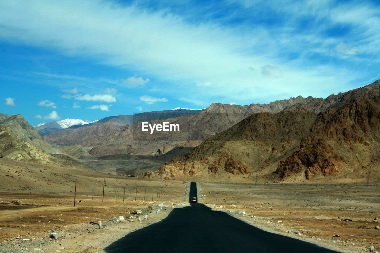  road by mountains against sky