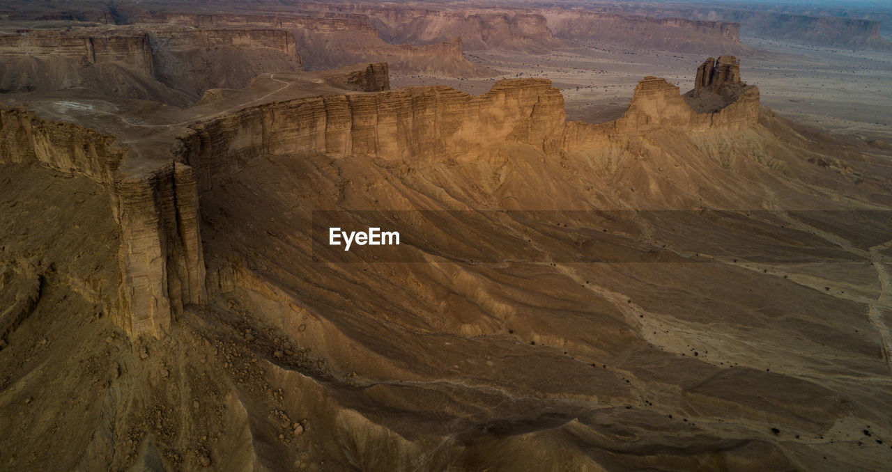 Rock formations in a desert