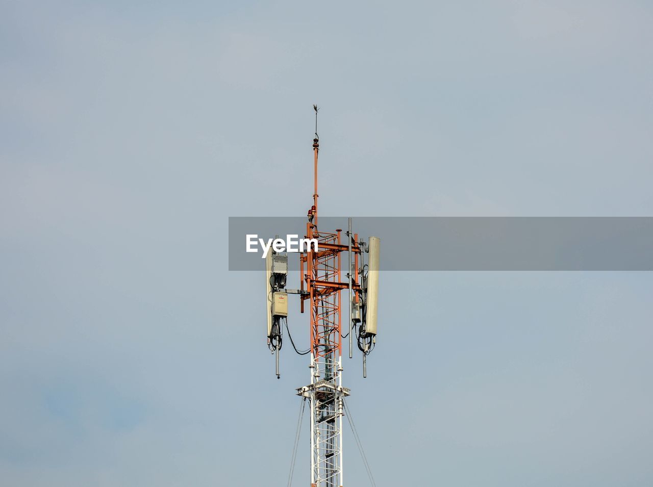 LOW ANGLE VIEW OF COMMUNICATIONS TOWER