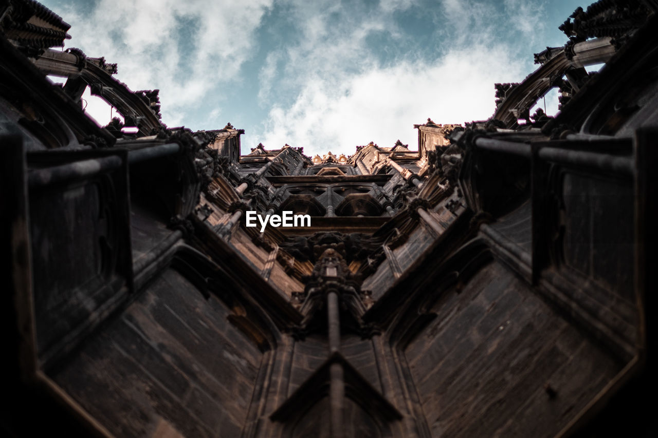 Low angle view of building against sky