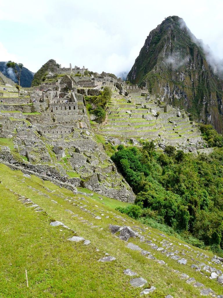 View of machu picchu against sky