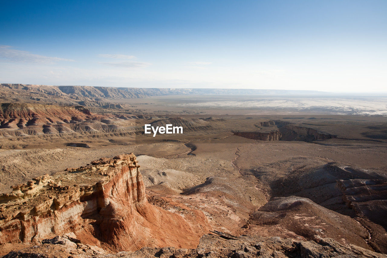 scenic view of rocky mountains against sky