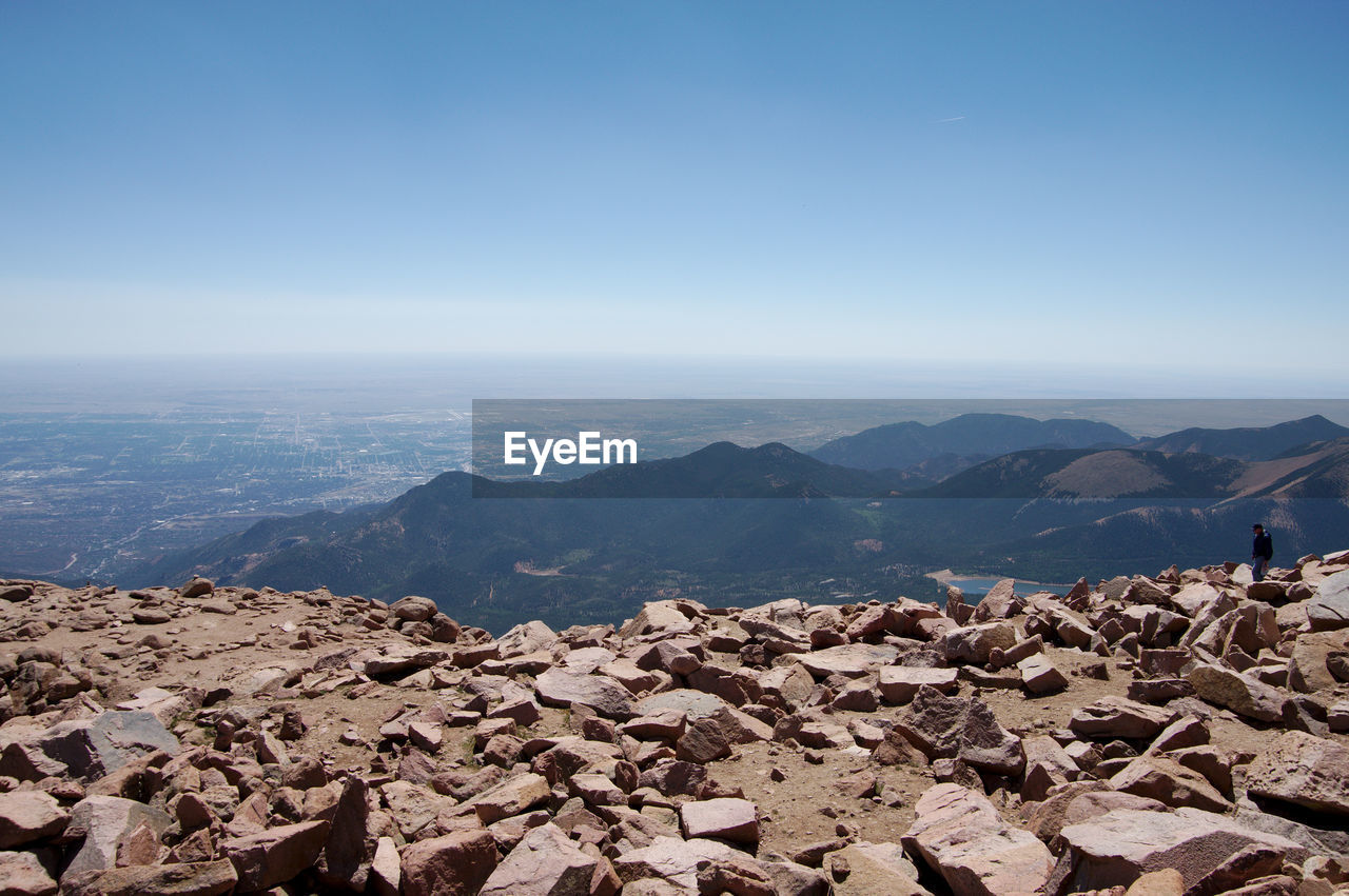 SCENIC VIEW OF ROCKY MOUNTAINS AGAINST SKY