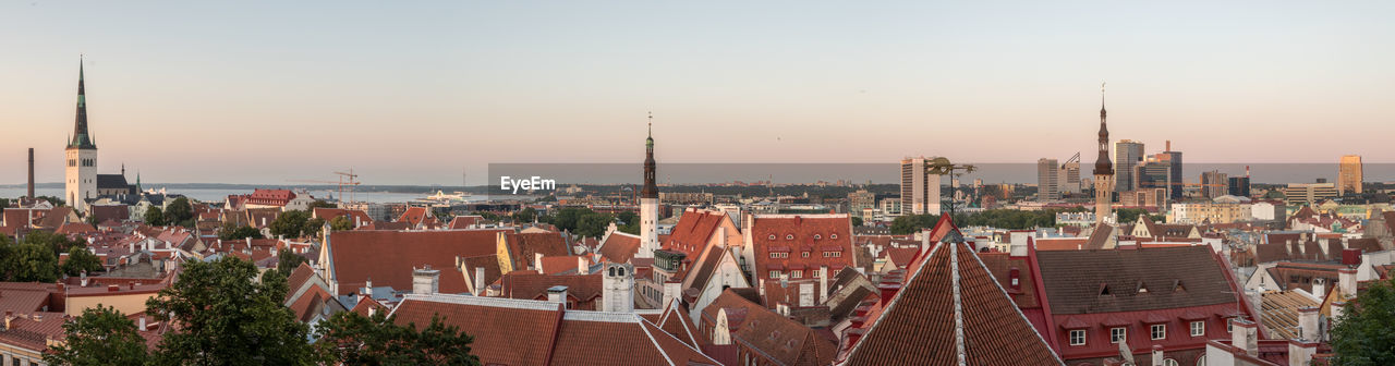 Panoramic view to tallinn, estonia